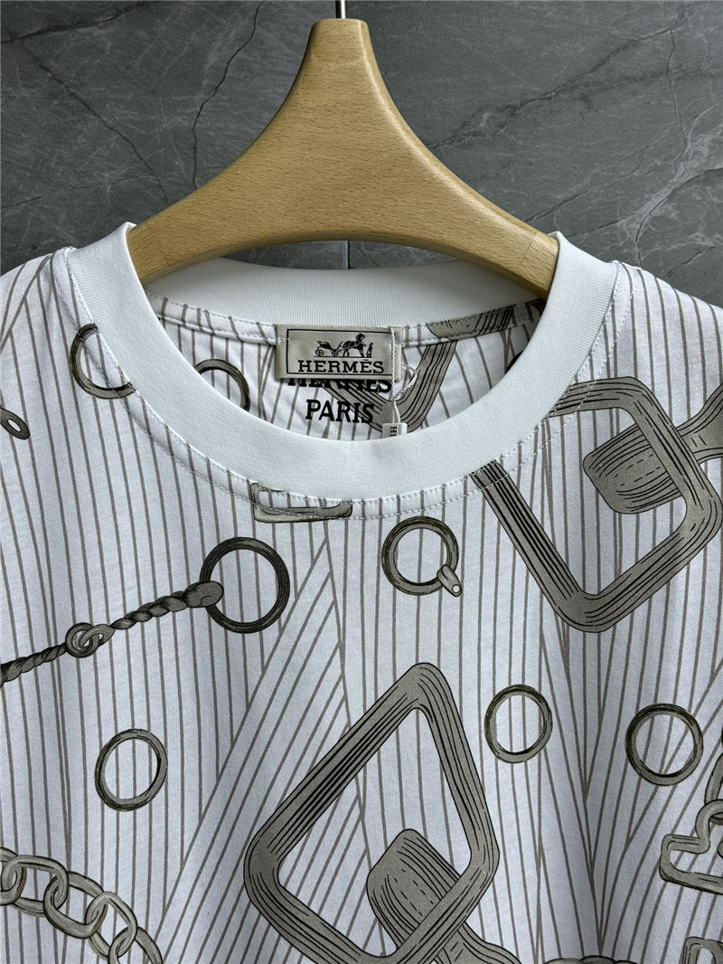 H**me5 white nature effet kaleidoscope micro t shirt