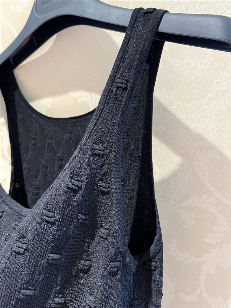 Ch**el knitted vest replica d&g clothing