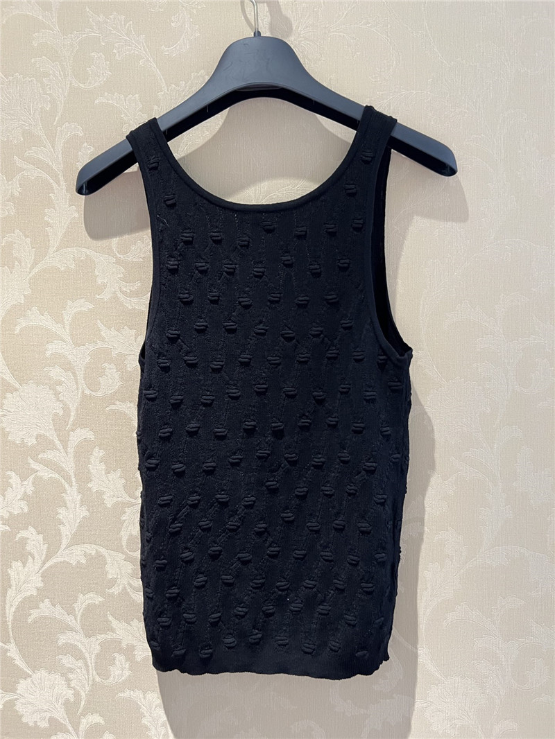 Ch**el knitted vest replica d&g clothing