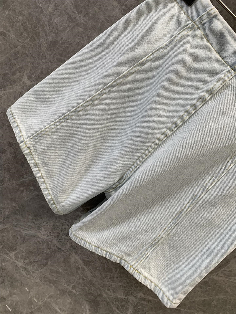 D10r double breasted denim shorts replica d&g clothing