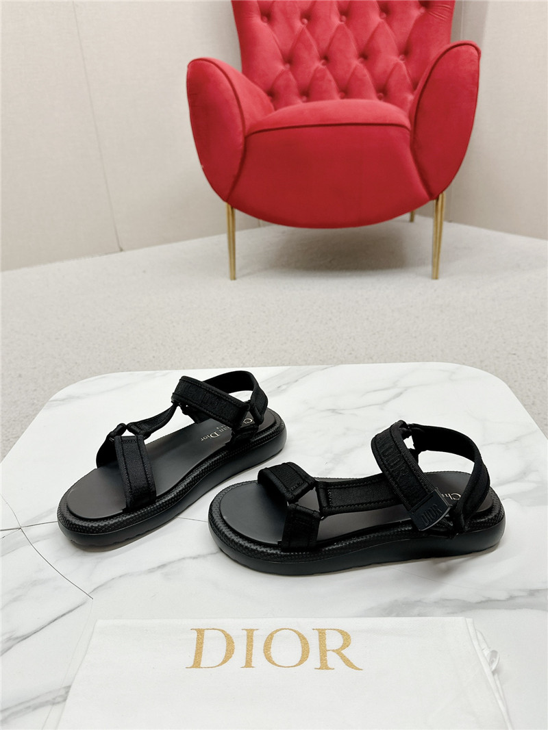 Dior Women’s Black D-Wave Sandals