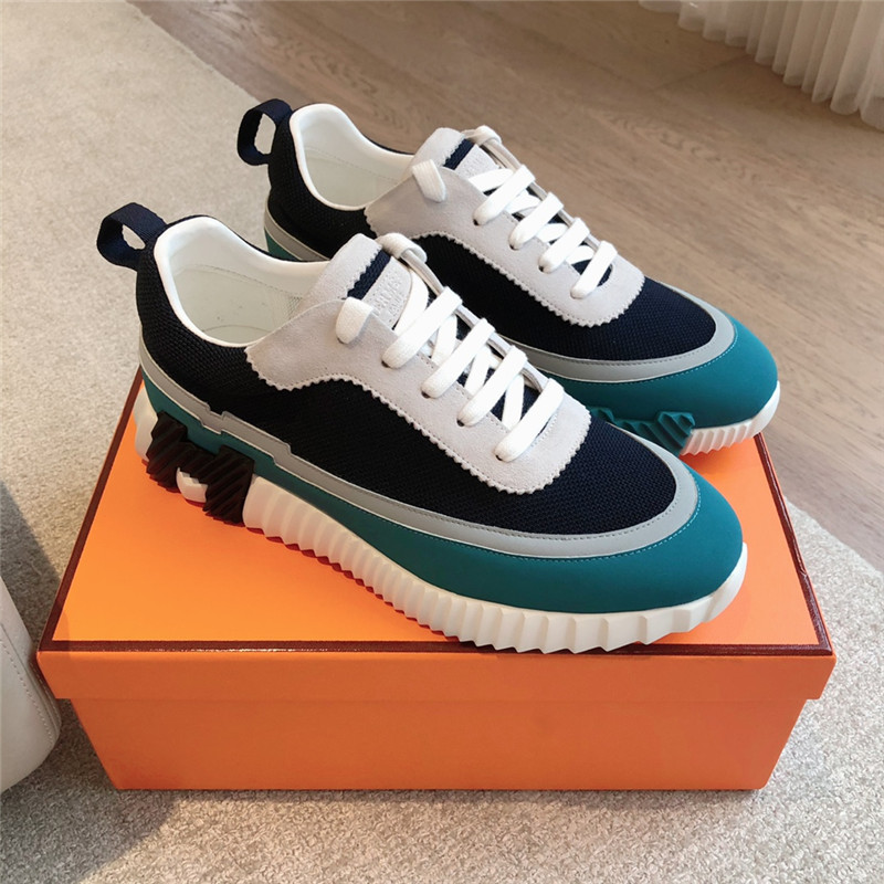 H**me5 tan leather bouncing sneakers sale