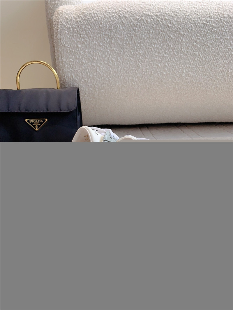 Pra*a triangle-logo brown lace-up sneakers