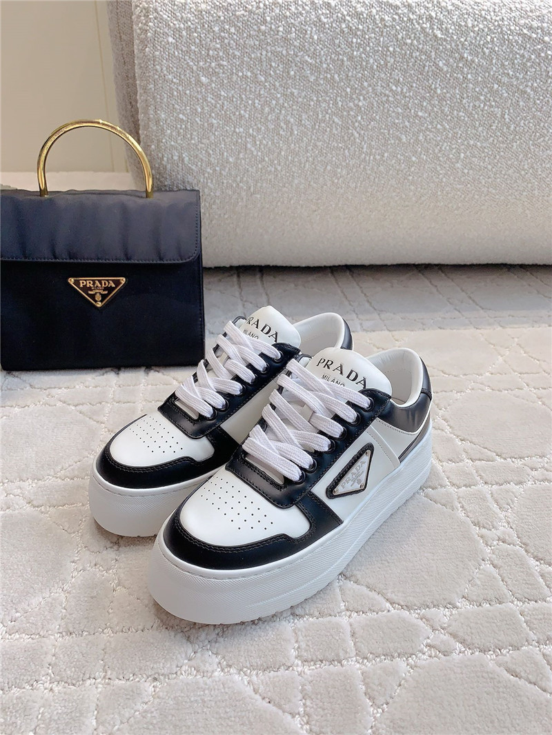 Pra*a triangle-logo lace-up sneakers