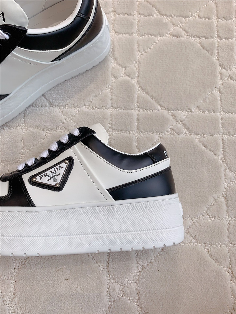 Pra*a triangle-logo lace-up sneakers