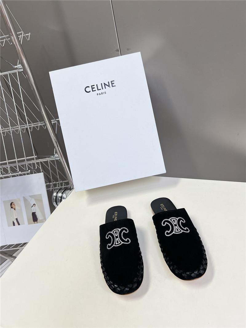 Ce1i*e marlou triomphe mule in black suede