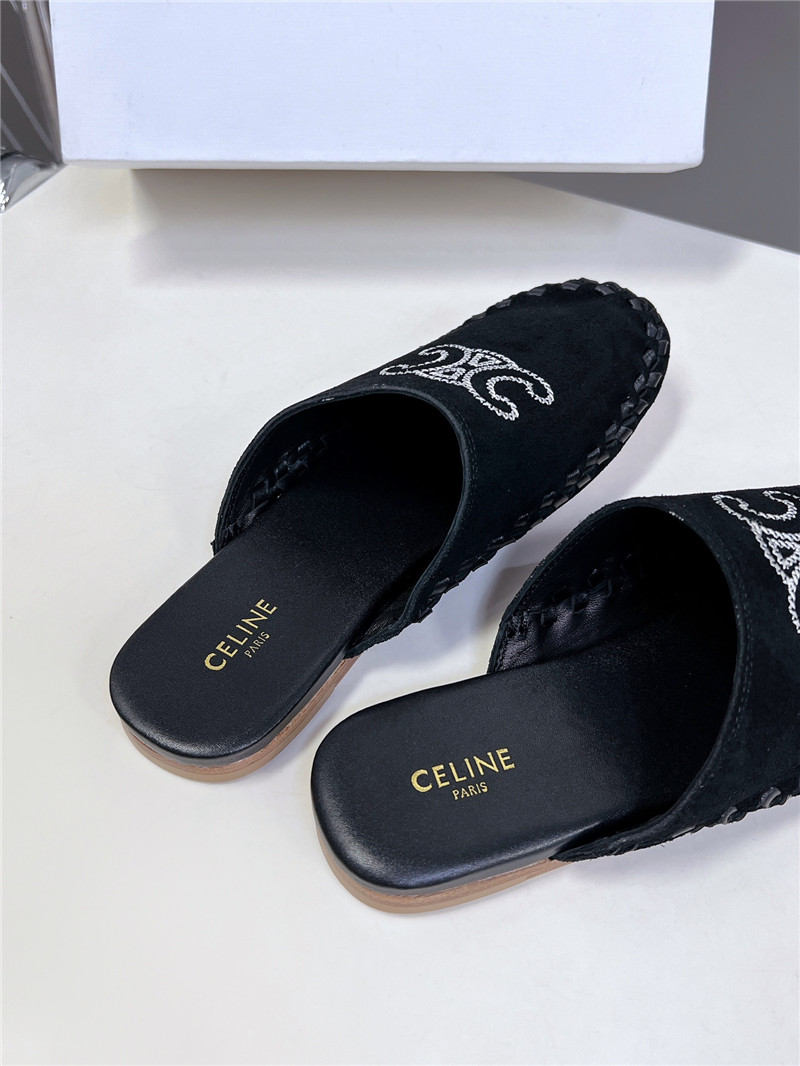 Ce1i*e marlou triomphe mule in black suede