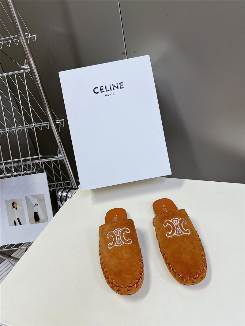 Ce1i*e marlou triomphe mule in brown suede