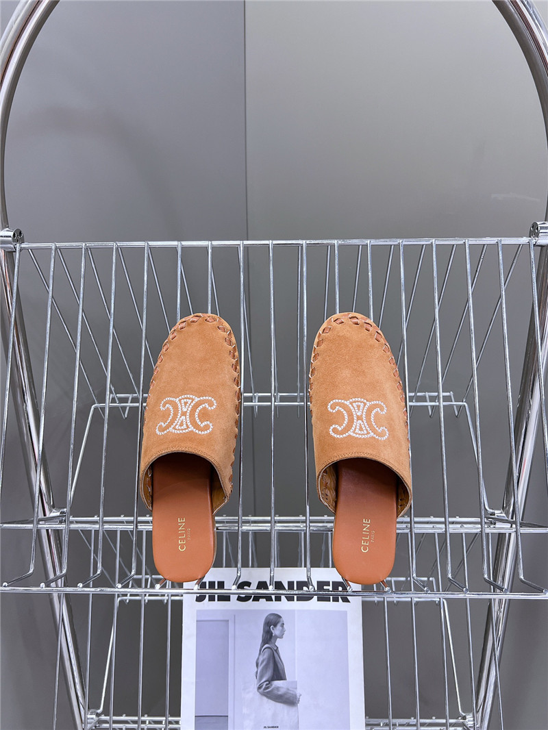 Ce1i*e marlou triomphe mule in brown suede