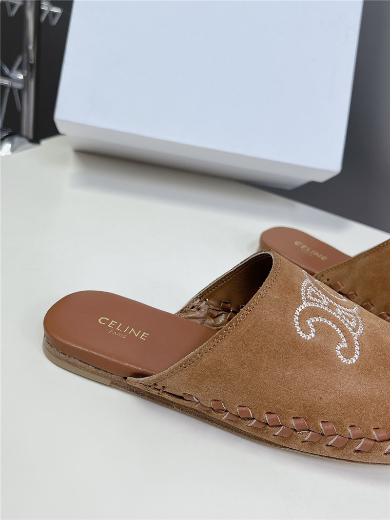 Ce1i*e marlou triomphe mule in brown suede
