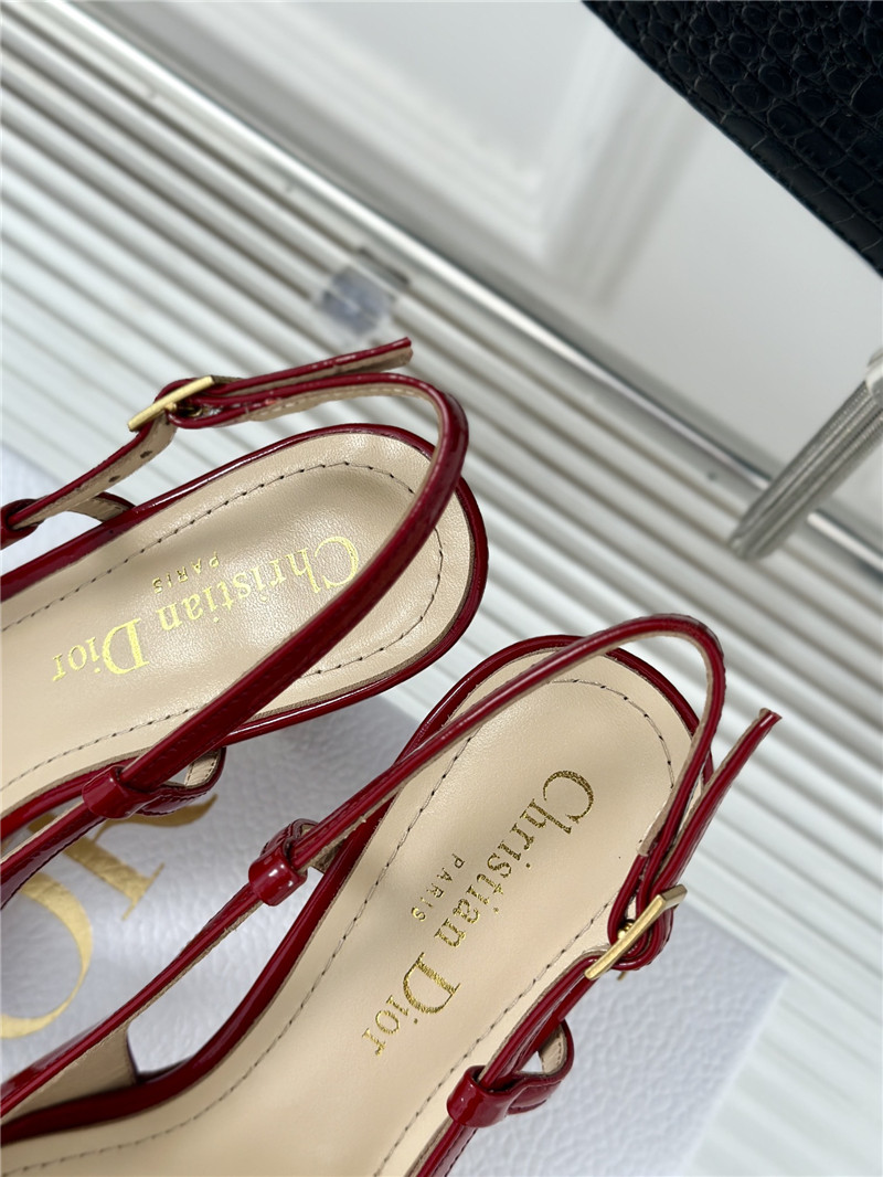 chr1st1an D10r patent leather slingback pumps