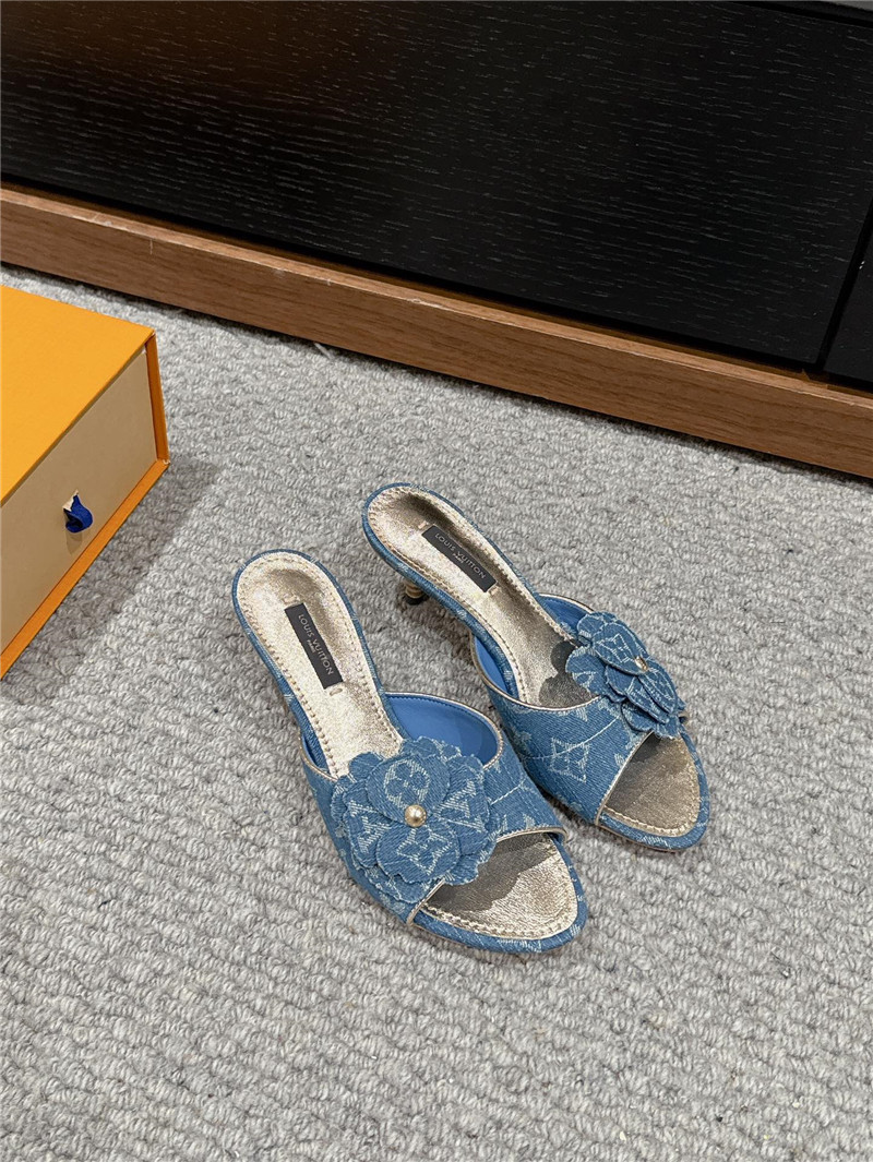 l0vis Vvtt0n denim kitten heels