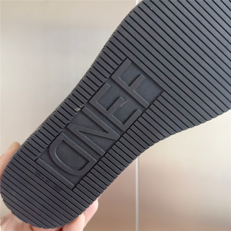 F**di sunshine gray platform sandals