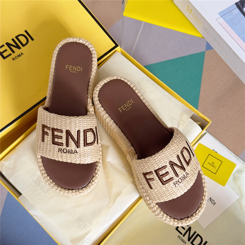 F**di sunshine platform sandals