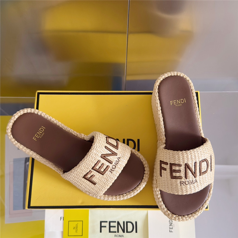 Fendi Sunshine Platform Sandals