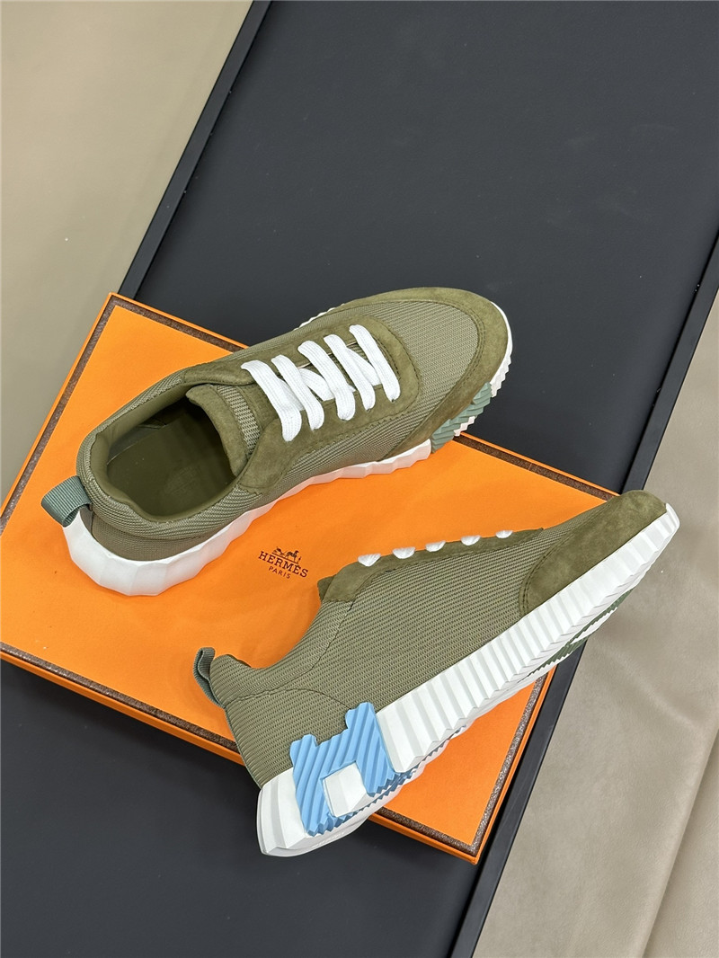 H**me5 army green bouncing sneakers for women