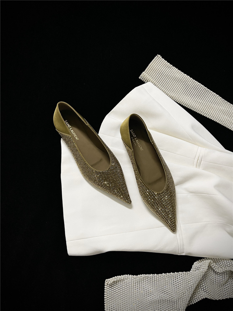 Sa1nt Lau*nt nour pointed toe slippers