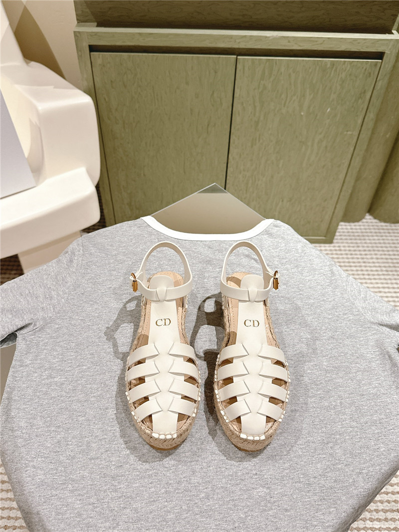 D10r cd espadrille wedge sandals