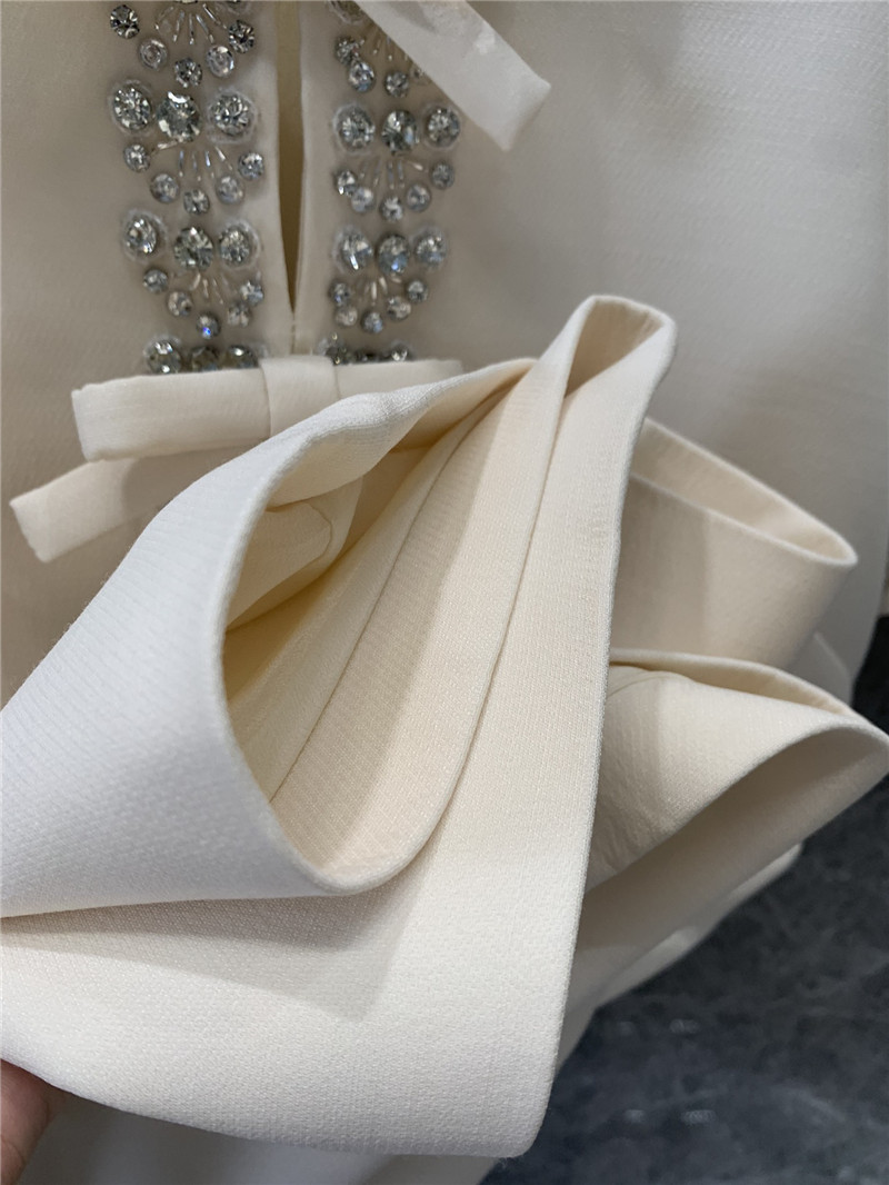 Va1e*ntin0 silk wool beaded dress replicas clothes