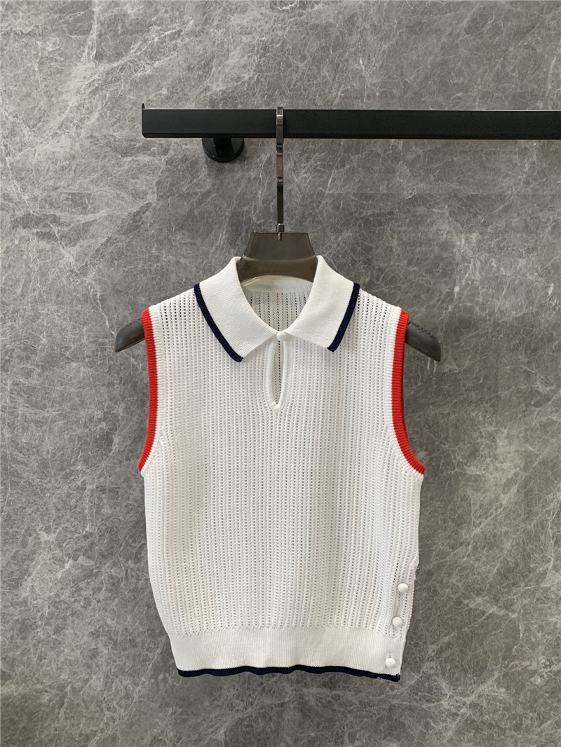 Thom Browne preppy knitted vest replica clothes