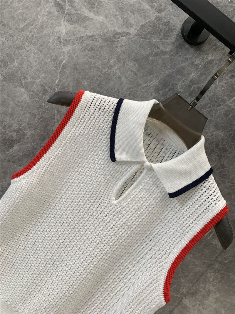 Thom Browne preppy knitted vest replica clothes