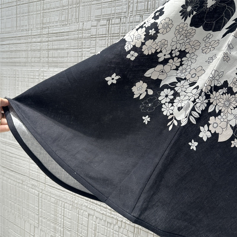 Zimm premium linen cotton A-line maxi skirt replica d&g clothing