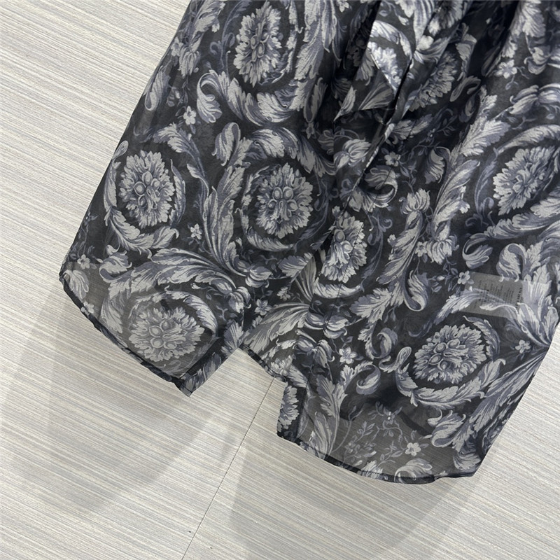 Versace positioning printed silk shirt replicas clothes