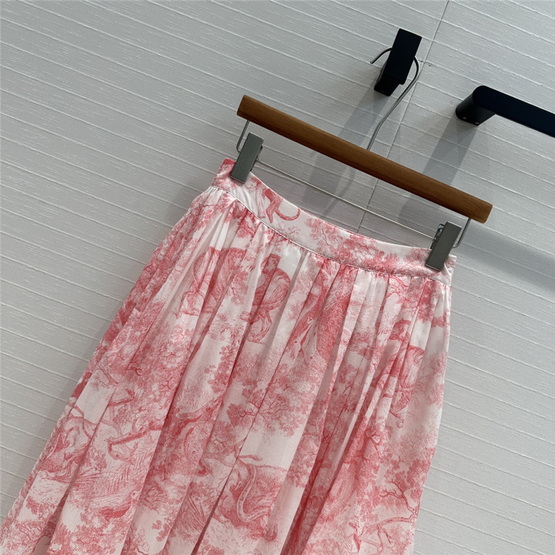 D10r jouy animal print long skirt replicas clothes