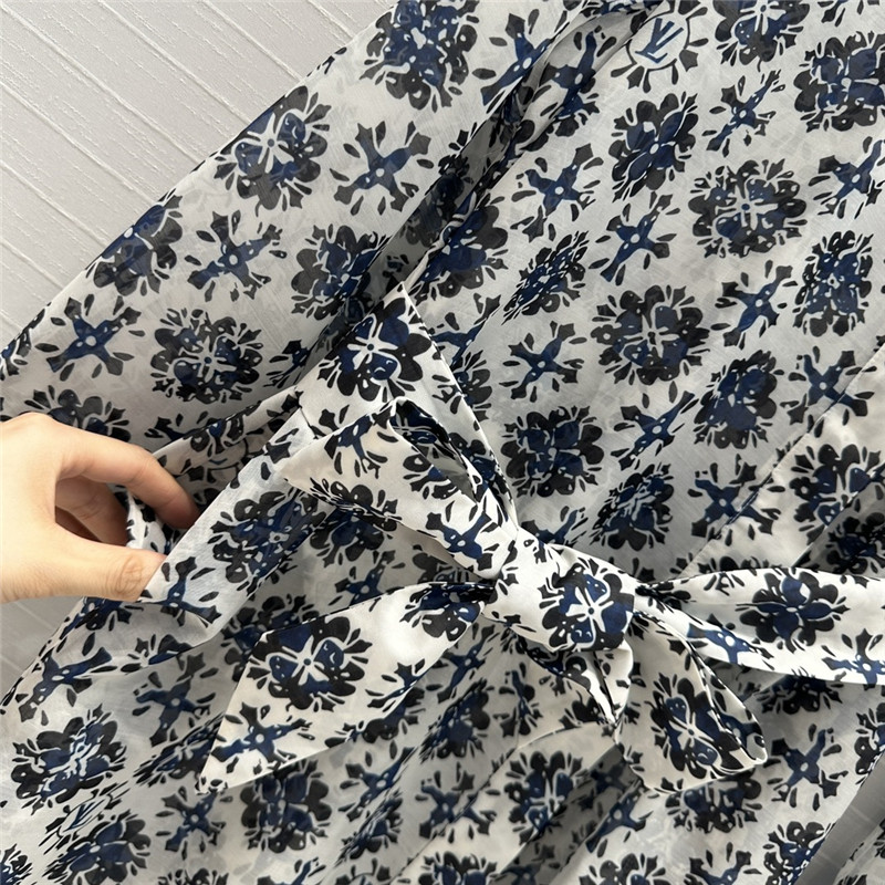 l0vis Vvtt0n lv printed shirt dress replica clothes
