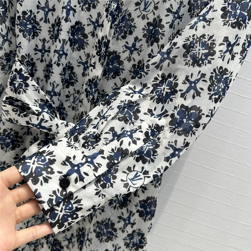 l0vis Vvtt0n lv printed shirt dress replica clothes