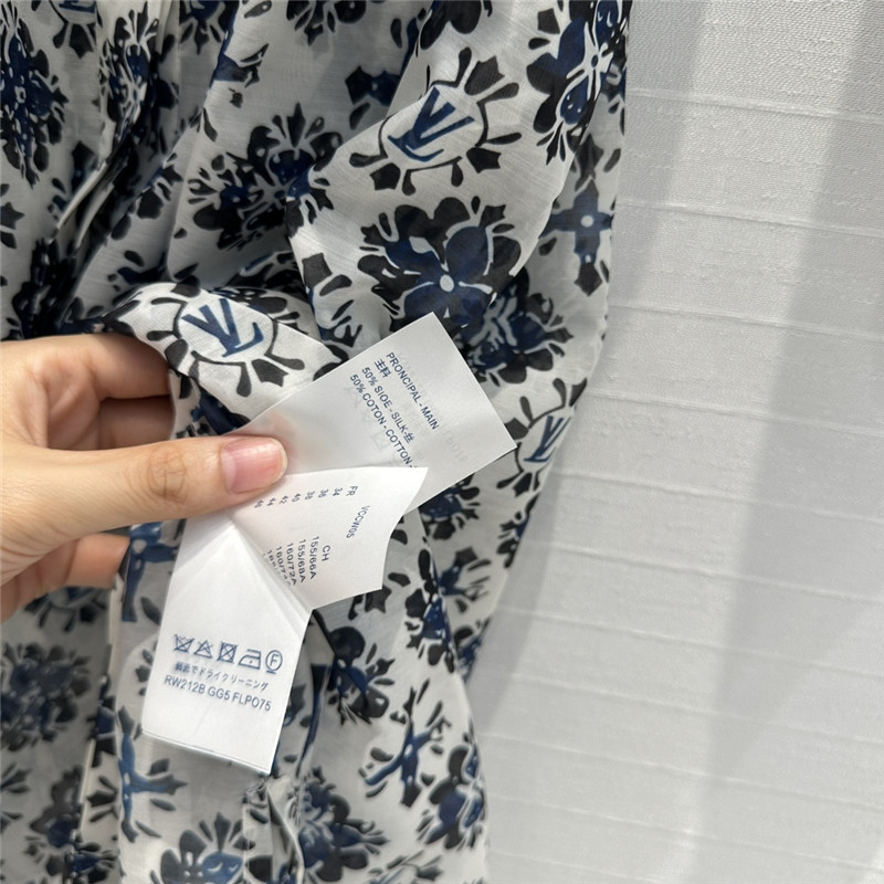 l0vis Vvtt0n lv printed shirt dress replica clothes