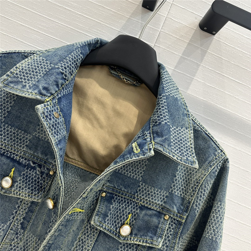 louis vuitton LV jacket denim coat replica clothing sites