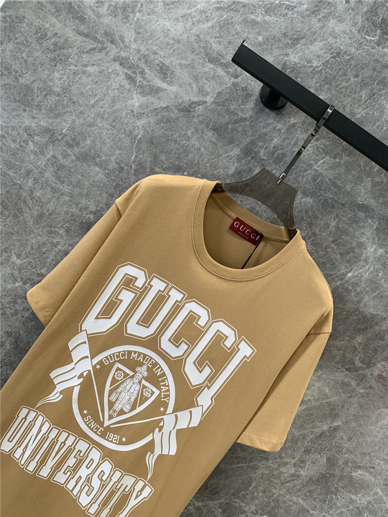 Gucci printed round neck short sleeve t-shirt replica d&g clothing