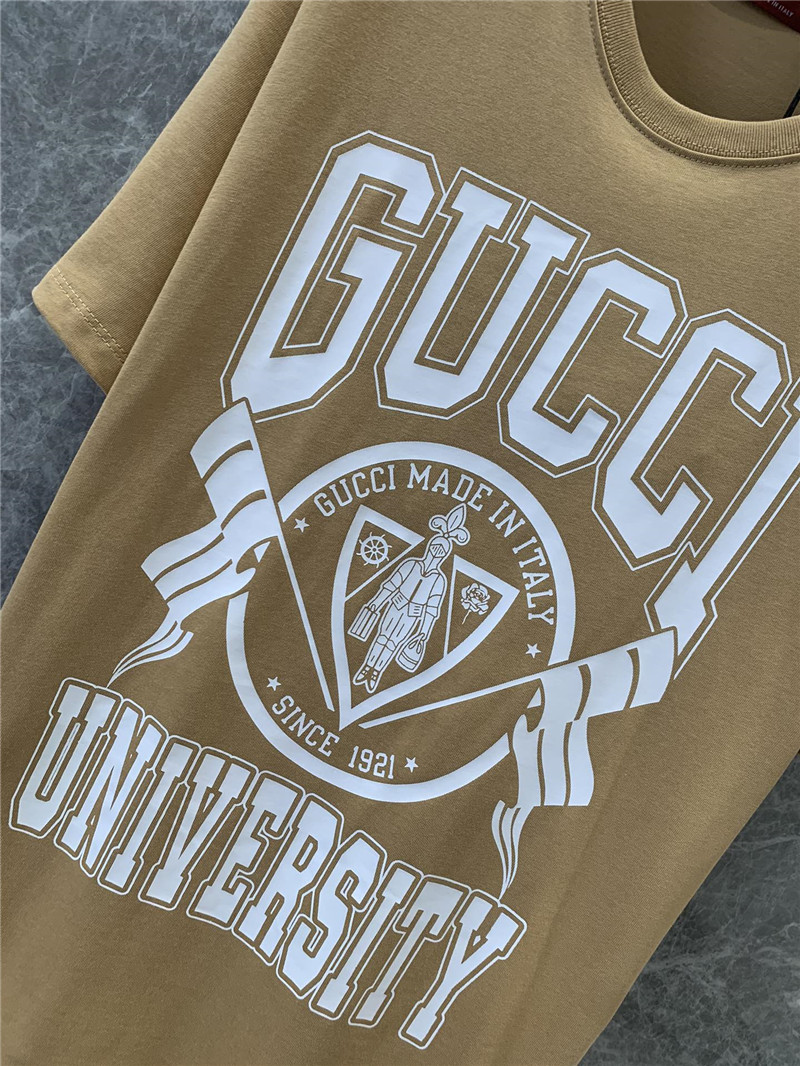 Gucci printed round neck short sleeve t-shirt replica d&g clothing