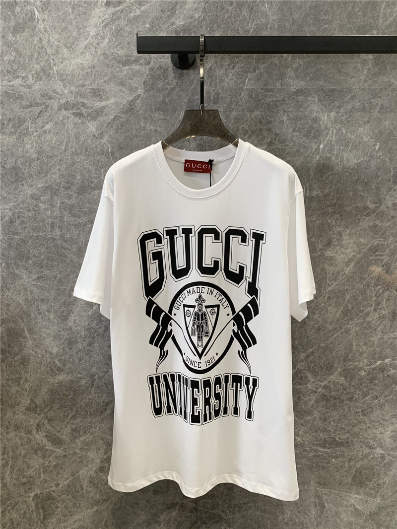 Gucci printed round neck short sleeve t-shirt replica d&g clothing