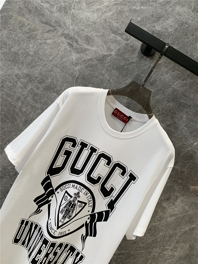 Gucci printed round neck short sleeve t-shirt replica d&g clothing