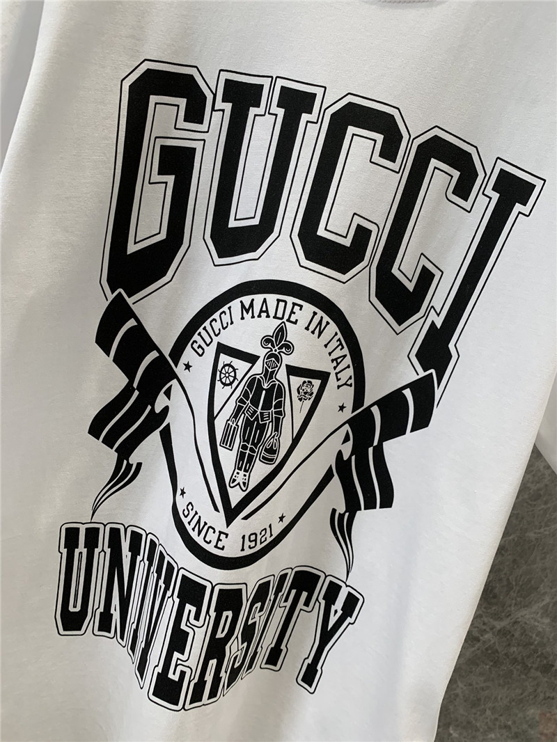Gucci printed round neck short sleeve t-shirt replica d&g clothing