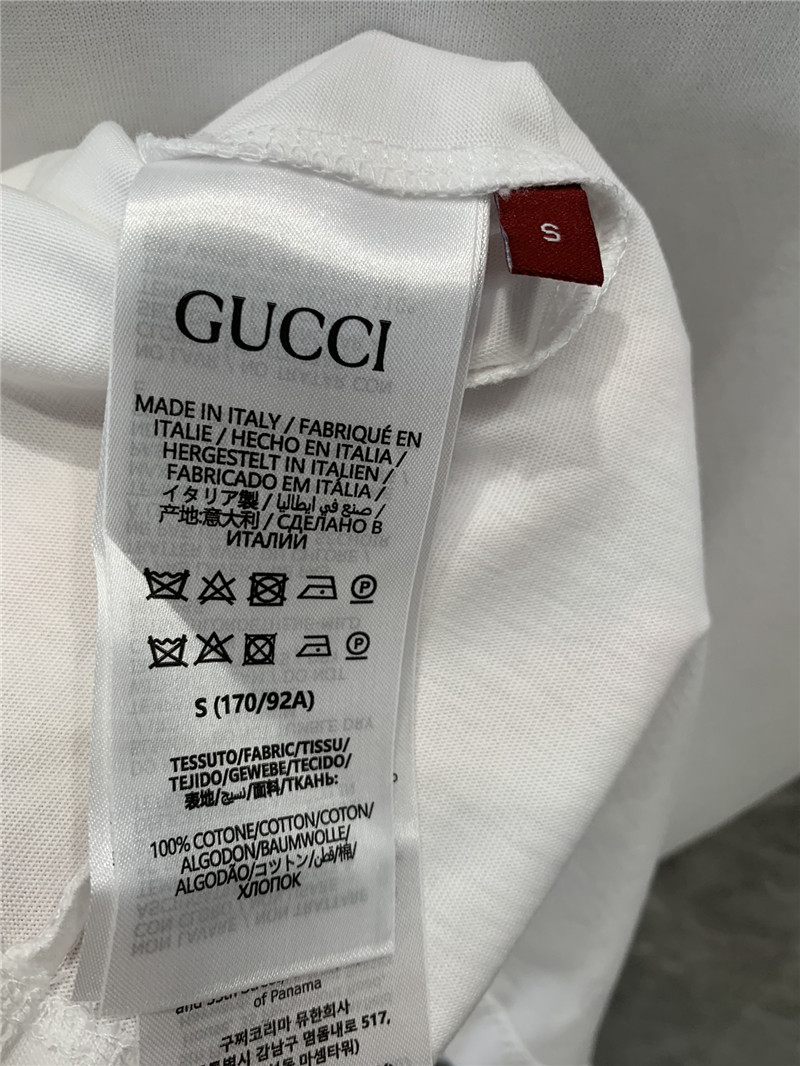 Gucci printed round neck short sleeve t-shirt replica d&g clothing