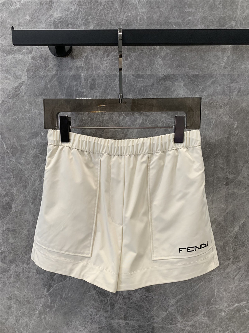 F**di cream shorts replica d&g clothing