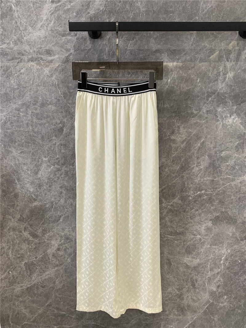 Ch**el elastic waist casual trousers replica d&g clothing