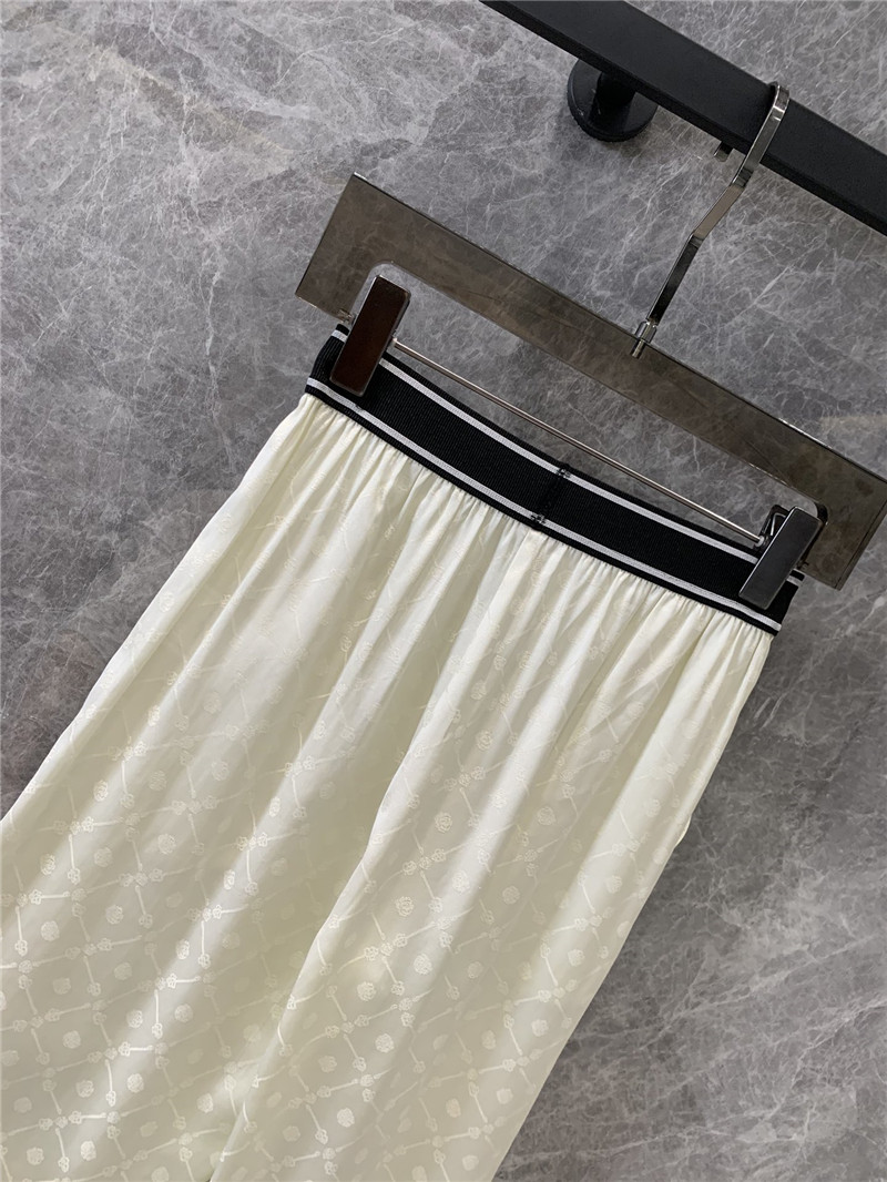 Ch**el elastic waist casual trousers replica d&g clothing