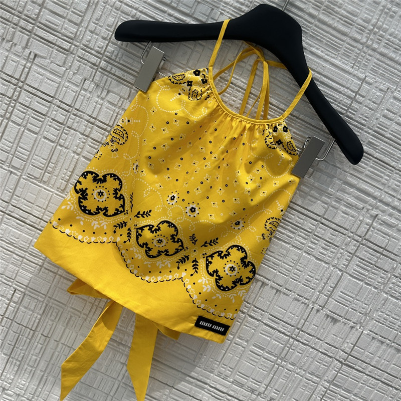 M1um1u backless camisole + miniskirt set replica clothing sites