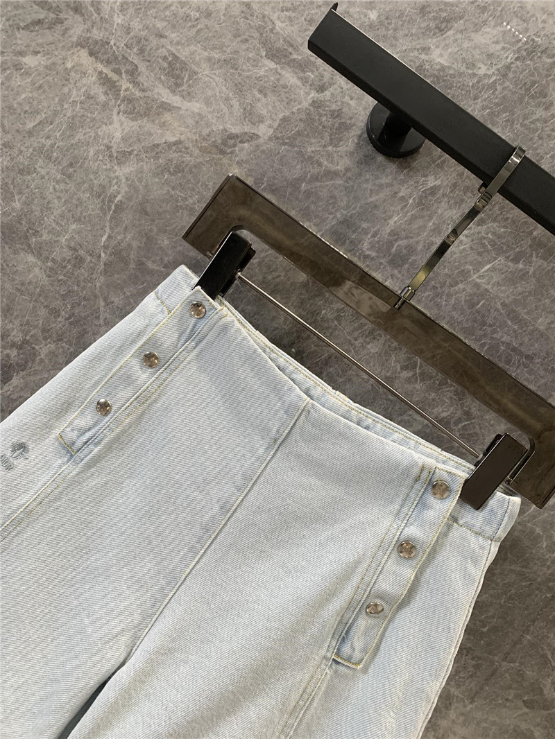 D10r double breasted denim shorts replicas clothes