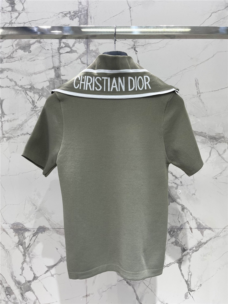 D10r navy collar half zip short sleeve replica designer clothes