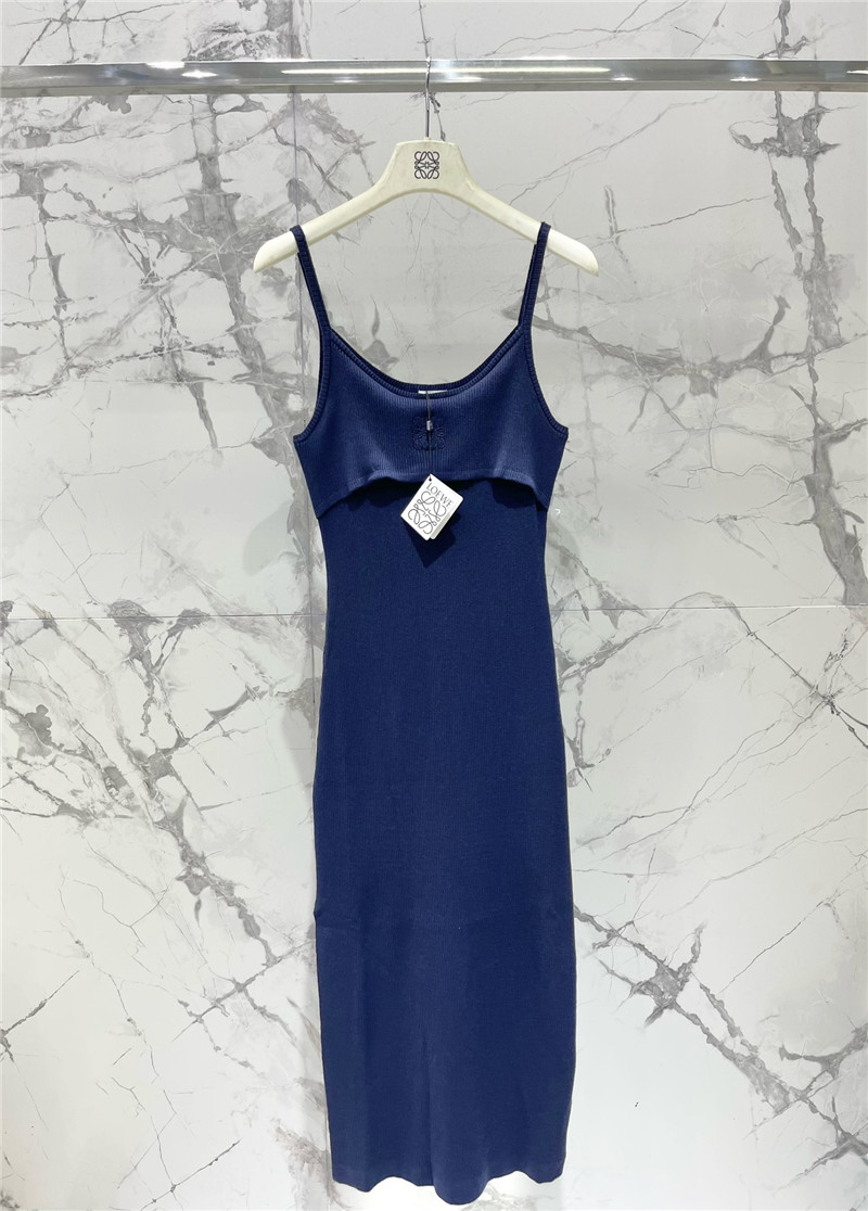 L0ew* embroidered logo suspender dress replica clothing sites