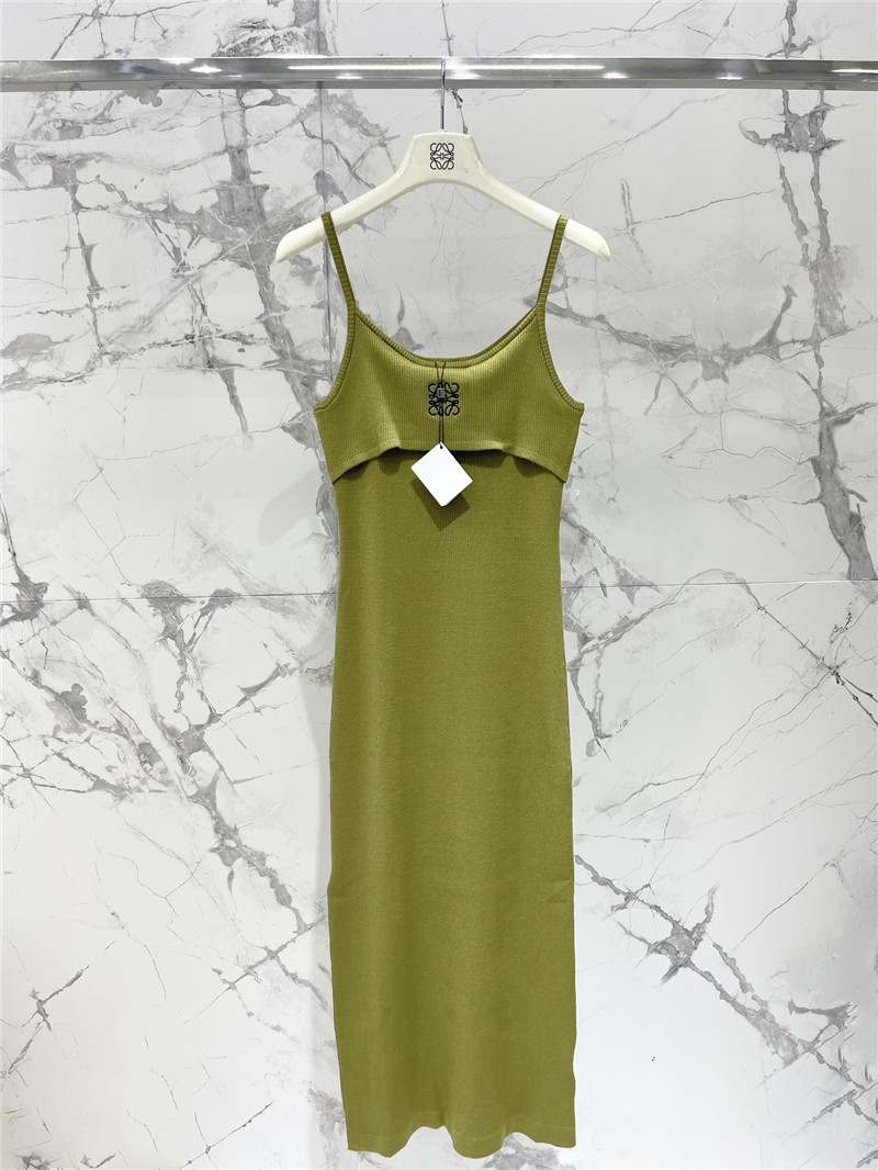 L0ew* embroidered logo suspender dress replica clothing sites