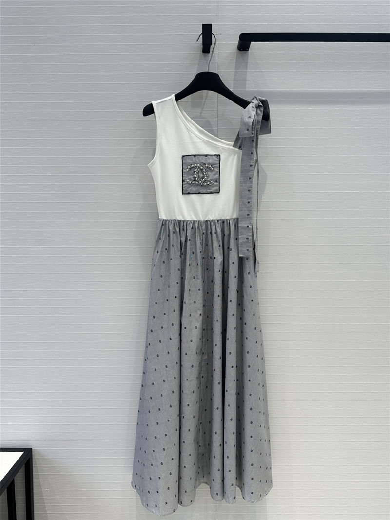 Ch**el vest patchwork long skirt replica clothes