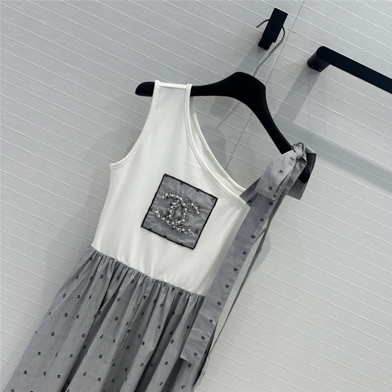Ch**el vest patchwork long skirt replica clothes