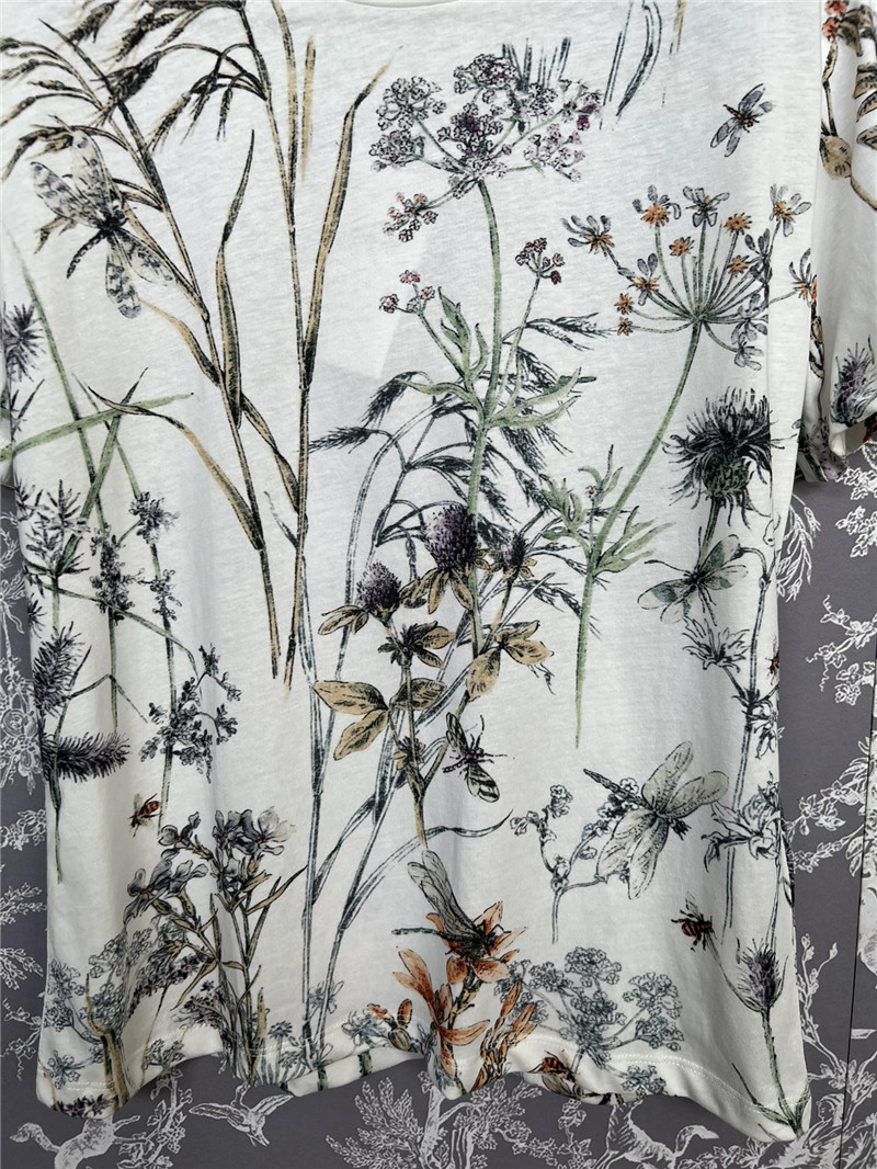 D10r new floral t-shirt replica d&g clothing