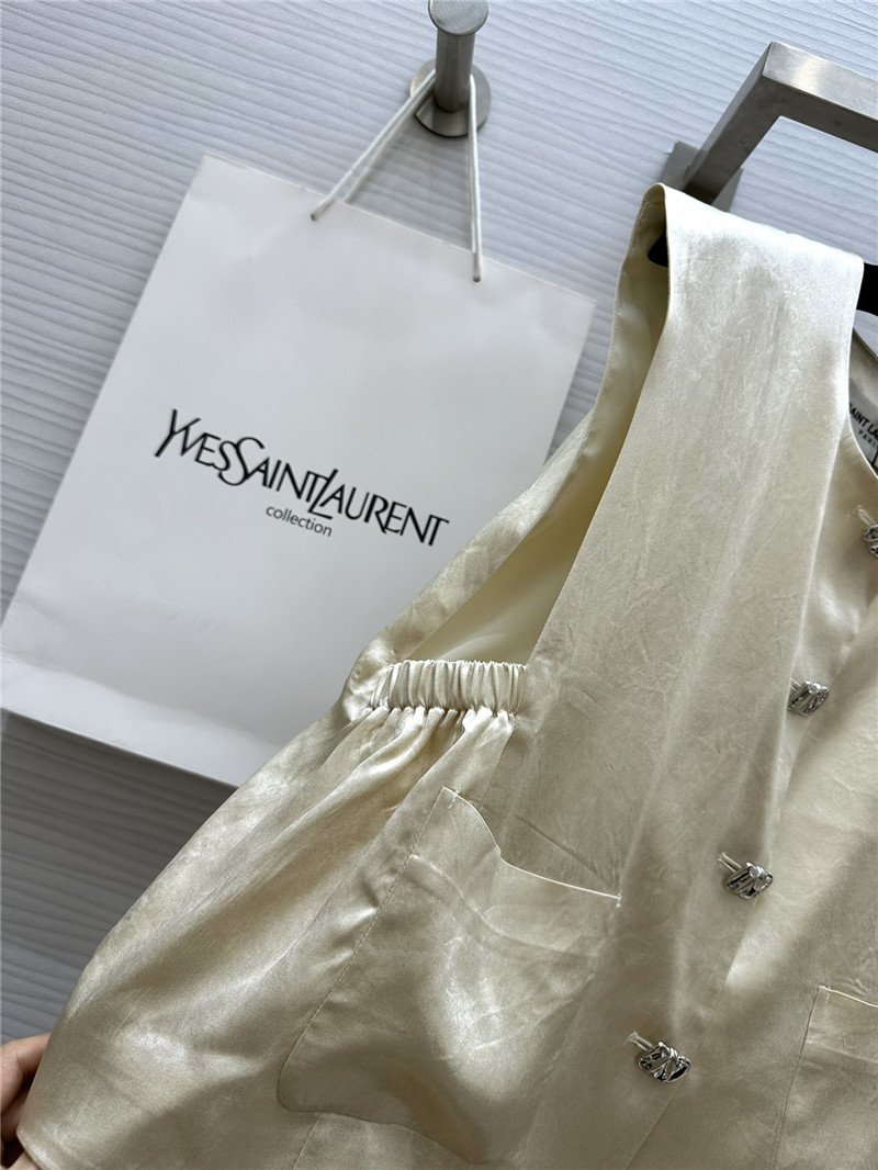 Y51 acetate satin vest dress suit replicas clothes